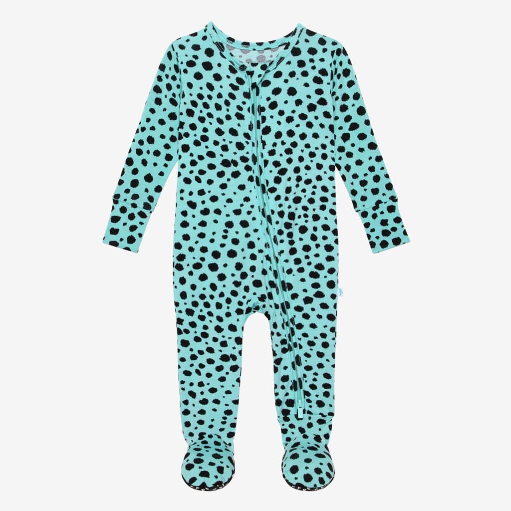 NWT purchases Posh Peanut Pebbles Footie Zippered One Piece size 6-9 months