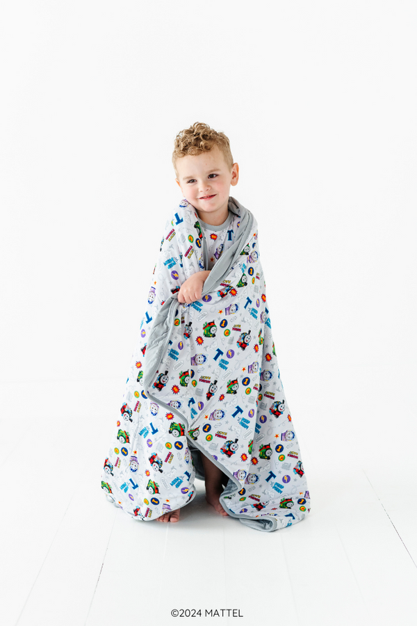 Shop The Sleepy Sloth Thomas the Train Fast Friends Print Toddler Blankie Blanket at Purple Owl Boutique