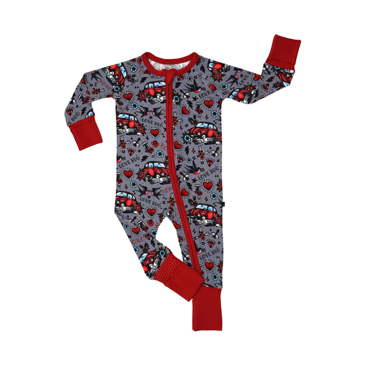 The Sleepy Sloth Mason store Zip Jammies // 2T