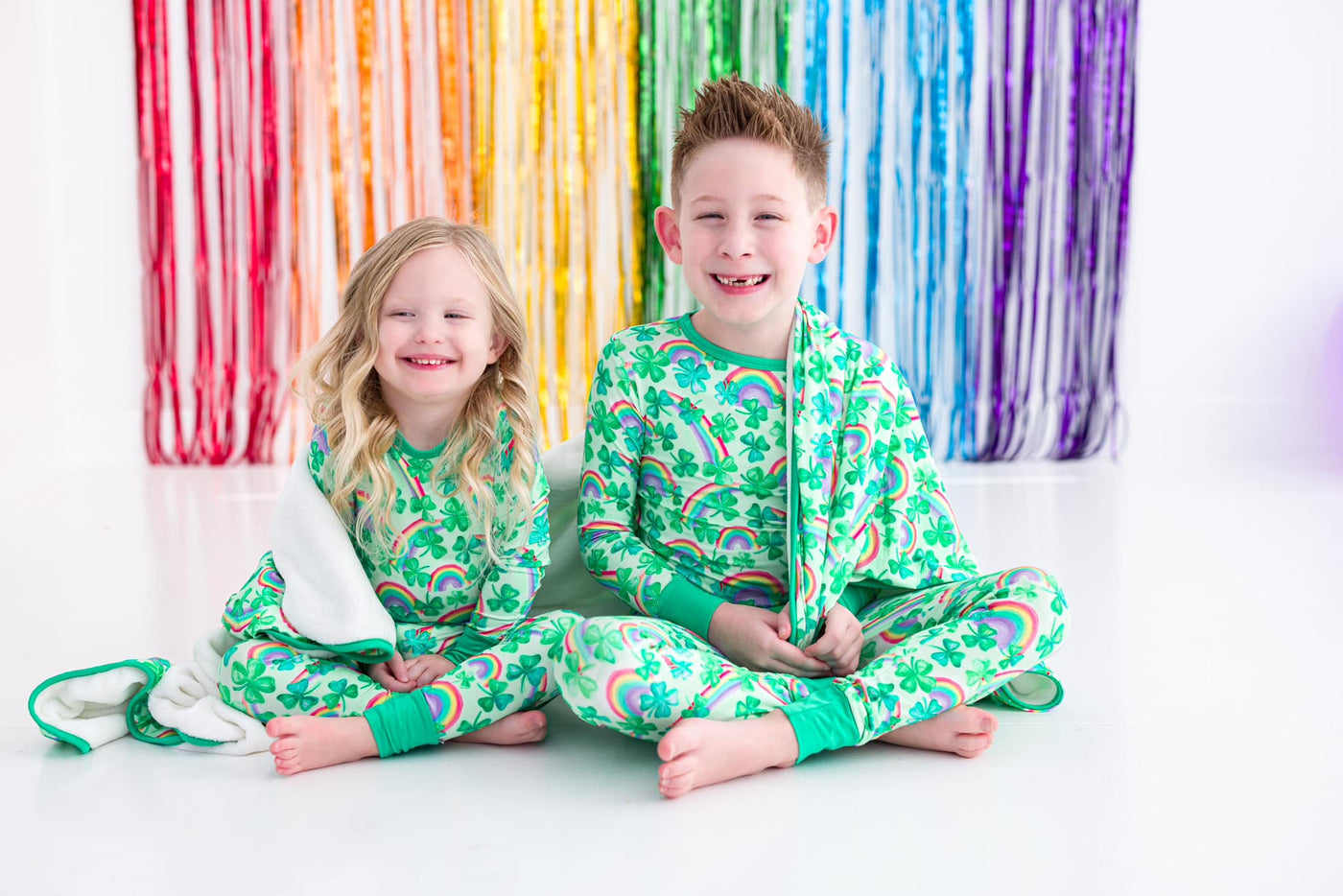 Shop Birdie Bean Murphy St. Patrick's Day Rainbow Plush Toddler Birdie Blanket at Purple Owl Boutique