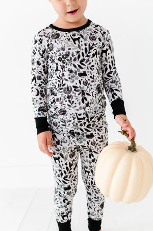 Shop The Sleepy Sloth Salem Cats Fall Pumpkin Halloween Two Piece Jammies Pajamas at Purple Owl Boutique