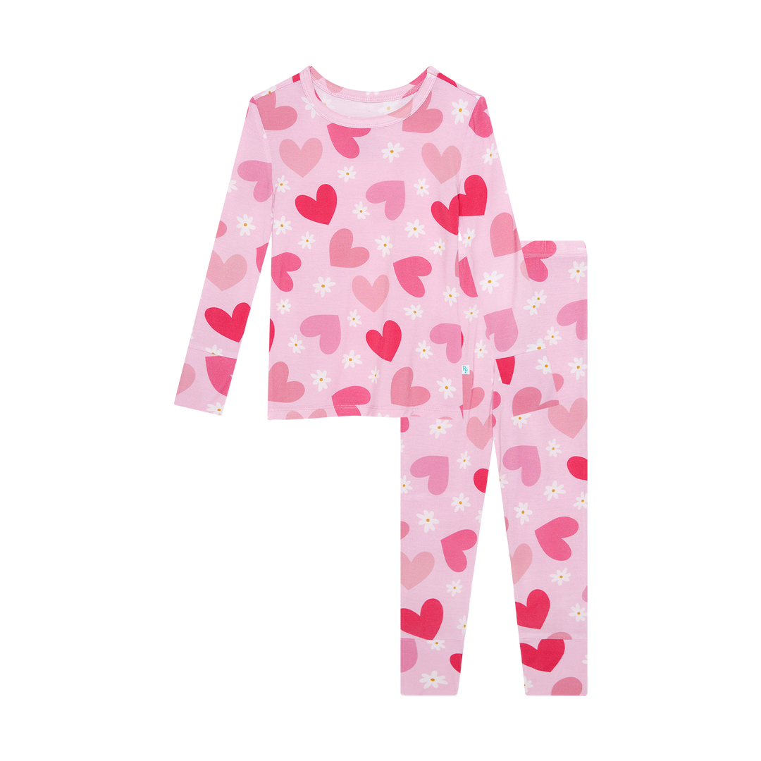 Posh Peanut QOH queen of hearts 5T LONG popular SLEEVE PAJAMA NWT