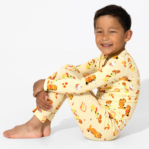 Shop Bellabu Bear Garfield: The Movie Bamboo Pants Set Kids Long Sleeved Pajamas at Purple Owl Boutique